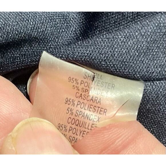 Vince Camuto Navy Long Sleeve Rhinestone Collared Sheath Lined Dress Sz 10 - Picture 9 of 10